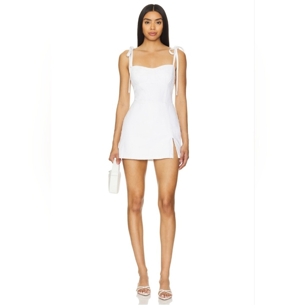 NWT Amanda Uprichard White Denim Romper from Free People